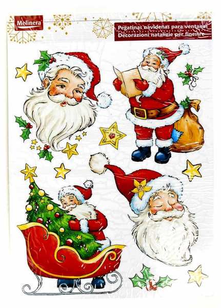 M19-220012, Новогодние наклейки на окно, универсальное, разноцветный-белый - <ro>Изображение</ro><ru>Изображение</ru> #1, <ru>Объявление</ru> #1671840