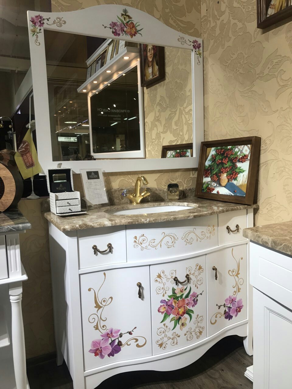 Тумба під один умивальник з розписом художника - <ro>Изображение</ro><ru>Изображение</ru> #1, <ru>Объявление</ru> #1738615