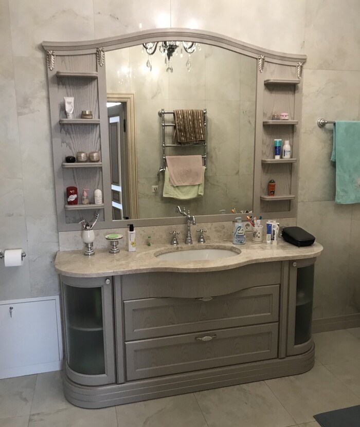 Тумба під умивальник індивідуальна робота Лотос /160 см - <ro>Изображение</ro><ru>Изображение</ru> #1, <ru>Объявление</ru> #1739441