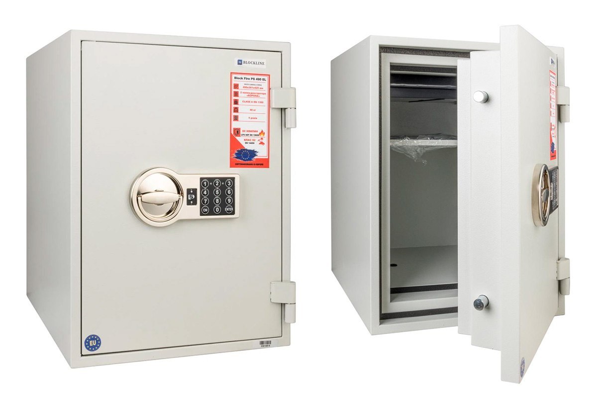 Новый сейф Blockline Block Fire PS 490 EL с доставкой по Украине - <ro>Изображение</ro><ru>Изображение</ru> #1, <ru>Объявление</ru> #1740149