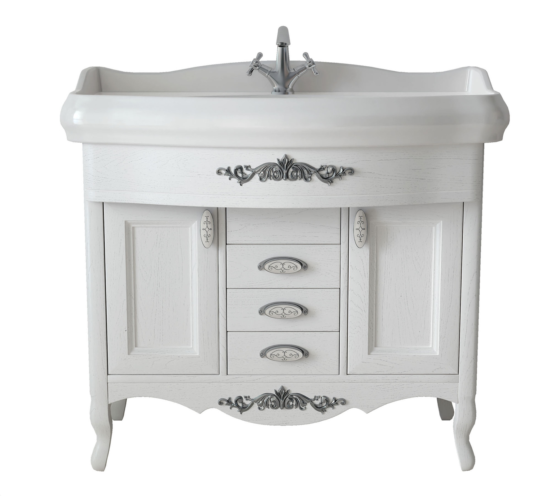 Тумба для ванної кімнати Ретро 100 см з умивальником - <ro>Изображение</ro><ru>Изображение</ru> #1, <ru>Объявление</ru> #1741854