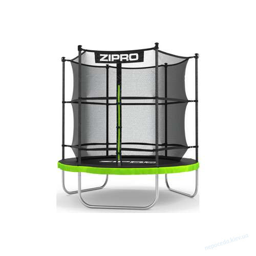 Батут Zipro Jump Pro 183 см черно-зеленый с внутренней сеткой - <ro>Изображение</ro><ru>Изображение</ru> #1, <ru>Объявление</ru> #1611866