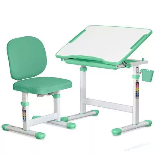 Детский комплект парта и стул Evo-06 Plus зеленый - <ro>Изображение</ro><ru>Изображение</ru> #1, <ru>Объявление</ru> #1593677
