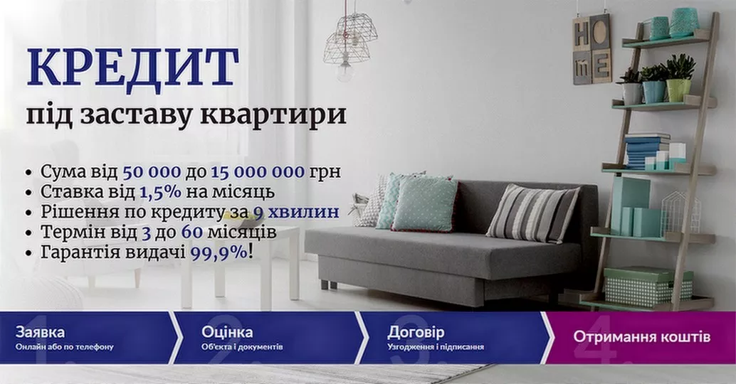 Кредит під заставу нерухомості без перевірок і складних умов Київ. - <ro>Изображение</ro><ru>Изображение</ru> #1, <ru>Объявление</ru> #1752599