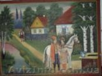 Картина народный примитив «Петро с Наталкой» - <ro>Изображение</ro><ru>Изображение</ru> #1, <ru>Объявление</ru> #142413