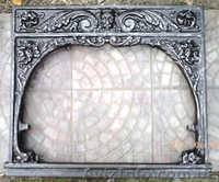 Старинное обрамление решетки  камина,  чугун,  литье, - <ro>Изображение</ro><ru>Изображение</ru> #1, <ru>Объявление</ru> #142424