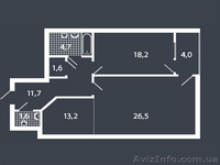Новострой построенный, 2х комнатная квартира S 82 м2, Щорса - <ro>Изображение</ro><ru>Изображение</ru> #1, <ru>Объявление</ru> #333449
