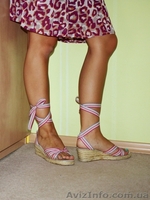 Босоножки (39) на танкетке, ткань, Atmosphere - <ro>Изображение</ro><ru>Изображение</ru> #3, <ru>Объявление</ru> #398572