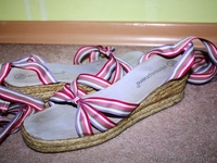 Босоножки (39) на танкетке, ткань, Atmosphere - <ro>Изображение</ro><ru>Изображение</ru> #2, <ru>Объявление</ru> #398572