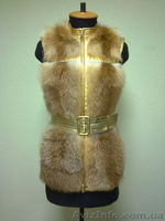 жилетка из лисы и кожи. - <ro>Изображение</ro><ru>Изображение</ru> #1, <ru>Объявление</ru> #559248