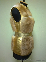 жилетка из лисы и кожи. - <ro>Изображение</ro><ru>Изображение</ru> #2, <ru>Объявление</ru> #559248