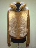 куртка из лисы и замши на довязах. - <ro>Изображение</ro><ru>Изображение</ru> #1, <ru>Объявление</ru> #559234