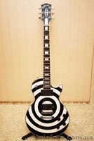 Продаю мастеровую CUSTOM ZAKK WYLDE B/W BULLSEYE LES PAUL - <ro>Изображение</ro><ru>Изображение</ru> #1, <ru>Объявление</ru> #635101