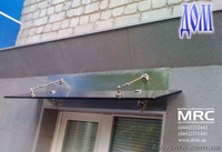 Козырьки стеклянные на тягах ДОМ тм - <ro>Изображение</ro><ru>Изображение</ru> #2, <ru>Объявление</ru> #756864