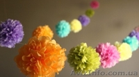 Украшение школы на выпускной помпонами,бумажные шары на выпускной в садик - <ro>Изображение</ro><ru>Изображение</ru> #3, <ru>Объявление</ru> #901877