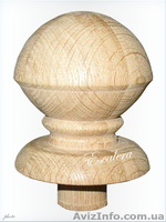 Деревянные точеные и фрезерованные шары и навершия для столбов лестниц - <ro>Изображение</ro><ru>Изображение</ru> #4, <ru>Объявление</ru> #904621