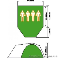 FT4055 4-х местная туристическая палатка Мериленд - <ro>Изображение</ro><ru>Изображение</ru> #2, <ru>Объявление</ru> #935124