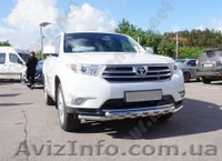 Защитная дуга по бамперу Toyota Highlander двойная - <ro>Изображение</ro><ru>Изображение</ru> #1, <ru>Объявление</ru> #943942
