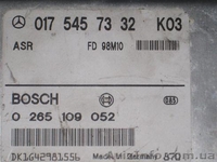 блок управления  ЭБУ ASR 0265109052 - <ro>Изображение</ro><ru>Изображение</ru> #4, <ru>Объявление</ru> #989457