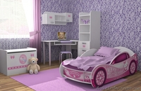 Кровать-машина "Китти" - <ro>Изображение</ro><ru>Изображение</ru> #1, <ru>Объявление</ru> #995741