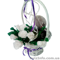 букет из конфет Розы с медвежонком Тэдди - <ro>Изображение</ro><ru>Изображение</ru> #1, <ru>Объявление</ru> #1041807