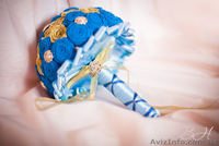 Свадебный брошь-букет из лент, ткани, брошей - <ro>Изображение</ro><ru>Изображение</ru> #5, <ru>Объявление</ru> #1098950