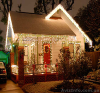 Новогодние шторы   2х3 метра ,  украшение деревьев гирляндами . - <ro>Изображение</ro><ru>Изображение</ru> #1, <ru>Объявление</ru> #1159705