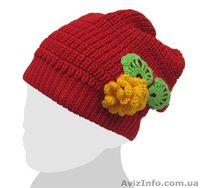 Нарядная шапочка демисезонная для девочек. Хлопок/вискоза. - <ro>Изображение</ro><ru>Изображение</ru> #3, <ru>Объявление</ru> #1230912
