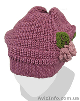 Нарядная шапочка демисезонная для девочек. Хлопок/вискоза. - <ro>Изображение</ro><ru>Изображение</ru> #5, <ru>Объявление</ru> #1230912