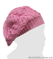 Ажурный берет демисезонный для девочек. Хлопок/вискоза. - <ro>Изображение</ro><ru>Изображение</ru> #9, <ru>Объявление</ru> #1230909