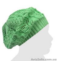 Ажурный берет демисезонный для девочек. Хлопок/вискоза. - <ro>Изображение</ro><ru>Изображение</ru> #7, <ru>Объявление</ru> #1230909