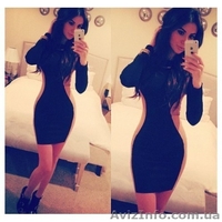 Трикотажное Платье со вставками по бокам - <ro>Изображение</ro><ru>Изображение</ru> #1, <ru>Объявление</ru> #1255910