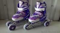 Детские раздвижные ролики четырех колесные размер 28-31  - <ro>Изображение</ro><ru>Изображение</ru> #1, <ru>Объявление</ru> #1246922
