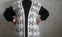 Продаю  новый  связаный  крючком    жакет - <ro>Изображение</ro><ru>Изображение</ru> #4, <ru>Объявление</ru> #1307003