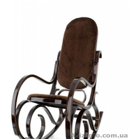 Кресло Качалка "PBT Group" темно-ореховое,меховое  - <ro>Изображение</ro><ru>Изображение</ru> #1, <ru>Объявление</ru> #1305268