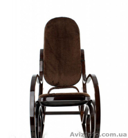 Кресло Качалка "PBT Group" темно-ореховое,меховое  - <ro>Изображение</ro><ru>Изображение</ru> #2, <ru>Объявление</ru> #1305268