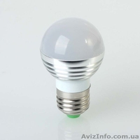 3W RGB LED светодиодная Лампа, разноцветная лампа LED, цоколь Е14 - <ro>Изображение</ro><ru>Изображение</ru> #2, <ru>Объявление</ru> #1320307