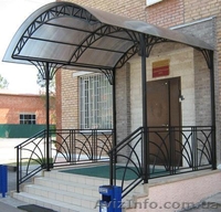 Козырьки из черного металла, с коваными элементами - <ro>Изображение</ro><ru>Изображение</ru> #2, <ru>Объявление</ru> #529918
