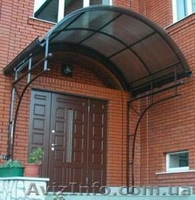 Козырьки из черного металла, с коваными элементами - <ro>Изображение</ro><ru>Изображение</ru> #3, <ru>Объявление</ru> #529918