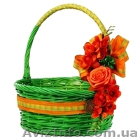 Корзина с декором к 8 марта.Корзина оформленная цветами для подарка 8 марта - <ro>Изображение</ro><ru>Изображение</ru> #3, <ru>Объявление</ru> #1380718