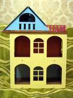 Желтый  разборной  домик для куколок до 18 см. - <ro>Изображение</ro><ru>Изображение</ru> #3, <ru>Объявление</ru> #1386496