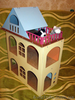 Желтый  разборной  домик для куколок до 18 см. - <ro>Изображение</ro><ru>Изображение</ru> #5, <ru>Объявление</ru> #1386496