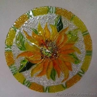 Декоративные часы для интерьера. Фьюзинг, кристаллы Сваровски. - <ro>Изображение</ro><ru>Изображение</ru> #2, <ru>Объявление</ru> #1454610