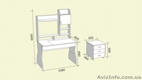 Детская парта - письменный стол с надстройкой - <ro>Изображение</ro><ru>Изображение</ru> #6, <ru>Объявление</ru> #1493671