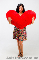  Девушкам. Плюшевые сердечки - подушки.  - <ro>Изображение</ro><ru>Изображение</ru> #1, <ru>Объявление</ru> #1511366