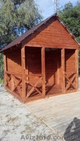 Альтанка з дерева. Деревянная беседка. Альтанка.  - <ro>Изображение</ro><ru>Изображение</ru> #1, <ru>Объявление</ru> #1592124