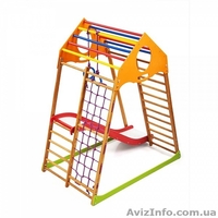 Детский спортивный комплекс для дома KindWood Plus 1 - <ro>Изображение</ro><ru>Изображение</ru> #3, <ru>Объявление</ru> #1604342