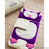 Хлопковый спальный плед-конверт Сова детский (размеры от 120 до 200см) - <ro>Изображение</ro><ru>Изображение</ru> #1, <ru>Объявление</ru> #1600700