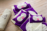 Хлопковый спальный плед-конверт Сова детский (размеры от 120 до 200см) - <ro>Изображение</ro><ru>Изображение</ru> #2, <ru>Объявление</ru> #1600700