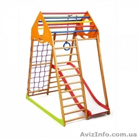 Детский спортивный комплекс для дома KindWood Plus 1 - <ro>Изображение</ro><ru>Изображение</ru> #2, <ru>Объявление</ru> #1604342